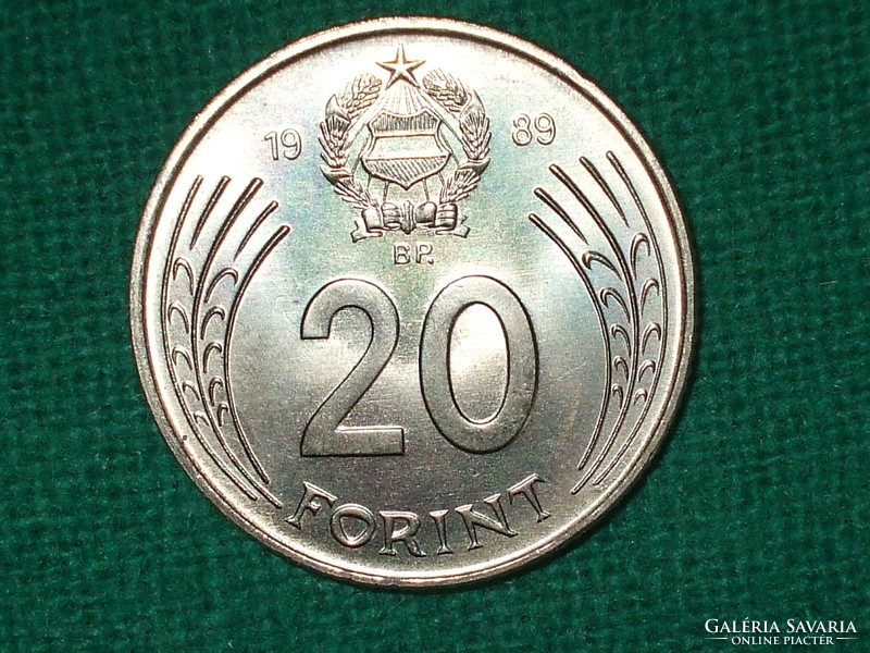 20 Forint! 1989! It was not in circulation! It's bright!