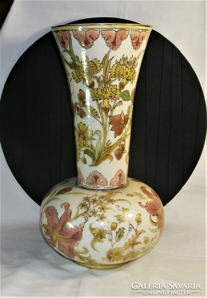 Zsolnay family sealed vase - 33 cm