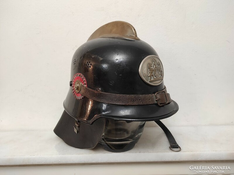 Antik német tűzoltó sisak ruha felszerelés Feuerwehrhelme szerszám 854 5606
