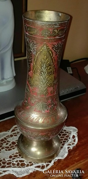 32 x 9'cm színes  régi 40-50 éves váza    X