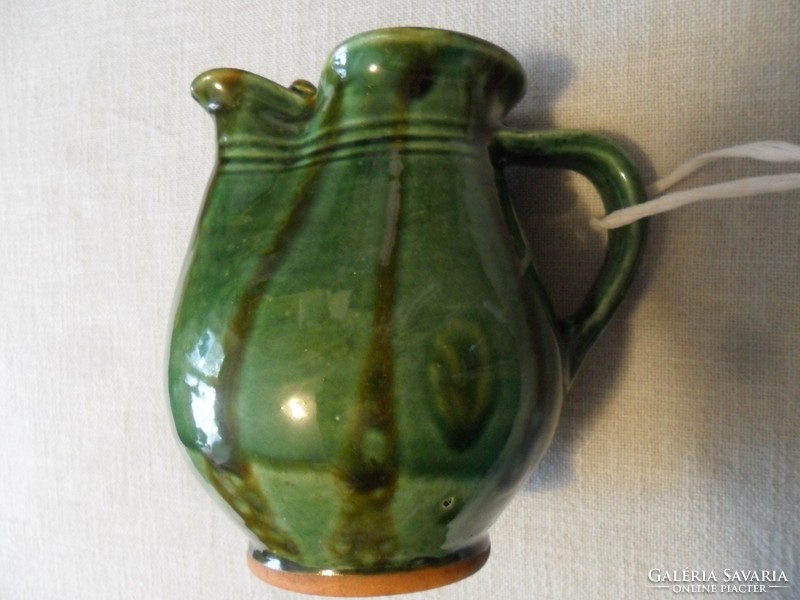 Mohács ceramic green jug