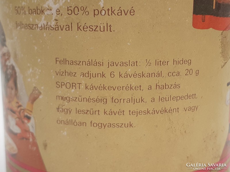 Retro Sport kávés doboz Magyar Édesipar Zamat Kávé- és Kekszgyár