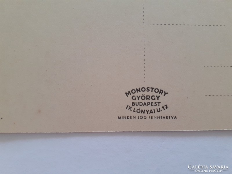 Régi képeslap 1942 Balatonboglár Savoy szálló és penzió balatoni fotó levelezőlap