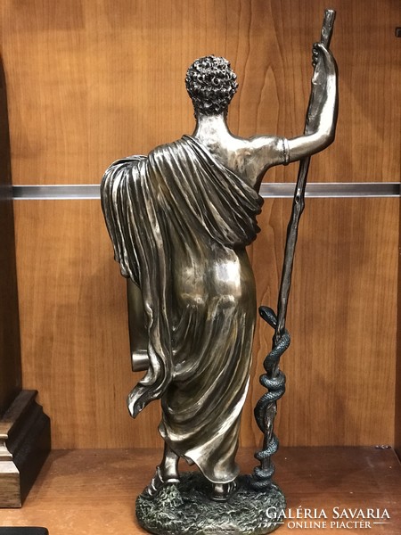 Hippocrates bronzirozott szobor 32cm