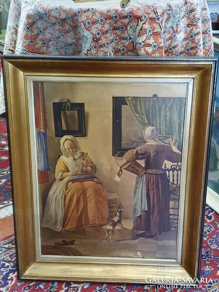Framed oil painting reproduction
