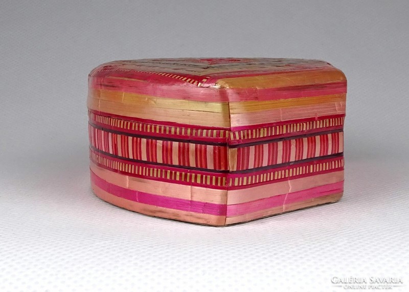1J557 Bamboo Coated Small Chinese Jewelry Box Box