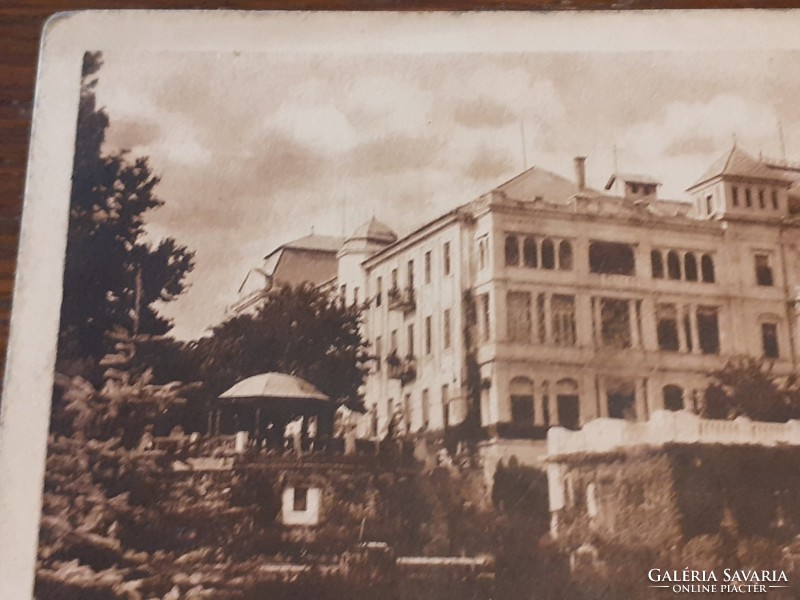 Old postcard from Balatonfüred Spa Elizabeth Sanatorium postcard