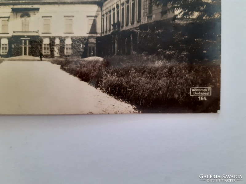 Régi képeslap Pápa Eszterházy kastély fotó levelezőlap