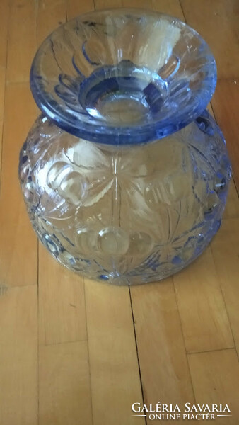 Inwald art deco kék Barolac üveg