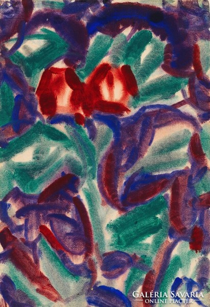 Christian rohlfs - tulips - blindfolded canvas reprint