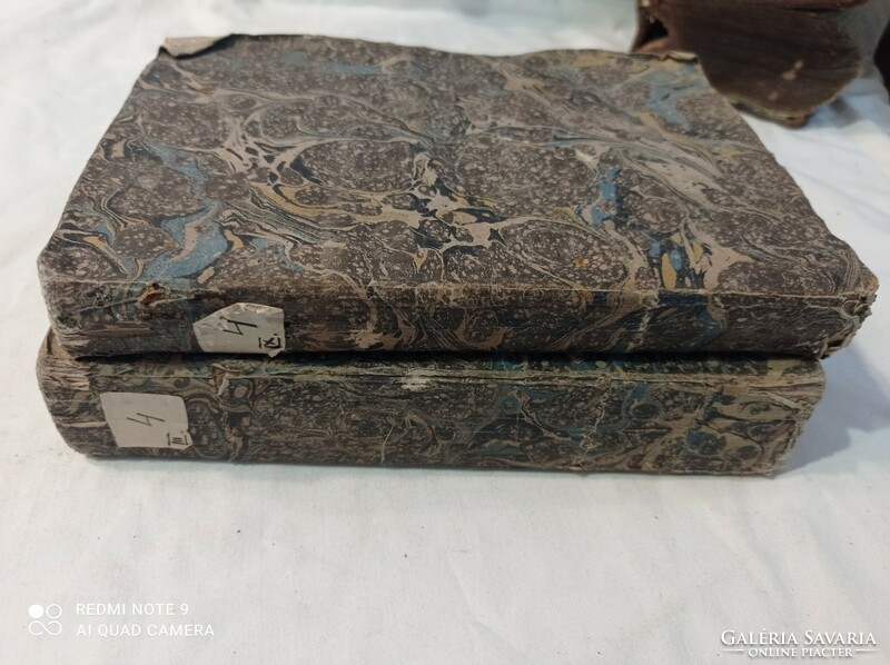 Antik könyv: Bourdaloue Lajosnak prédikátziói, Pesten 1814. 3. és 9. könyv