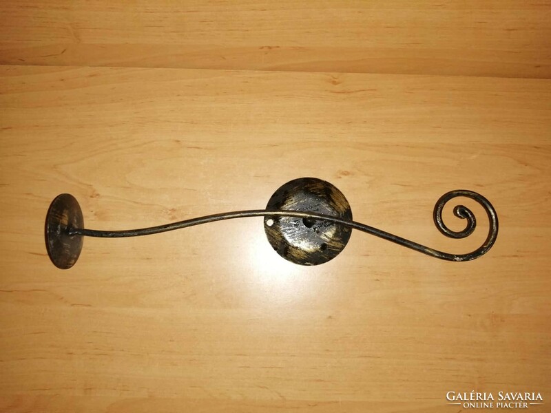 Wrought iron candle holder for wall mounting 35 cm (kv)