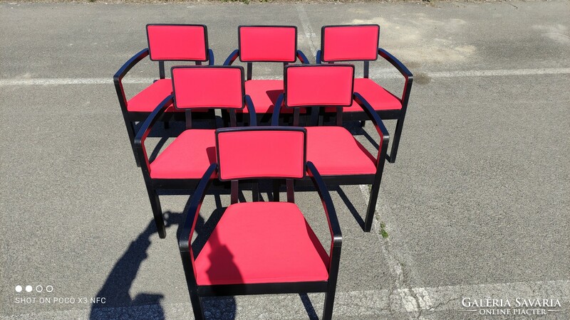 Now it's worth the price!!! Chairs 6 marked !!! Original ton cordoba thonet steamed bent beech wood armrest