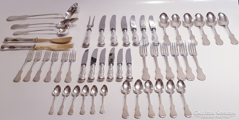 Silver (800) dinner set for 6, cutlery set