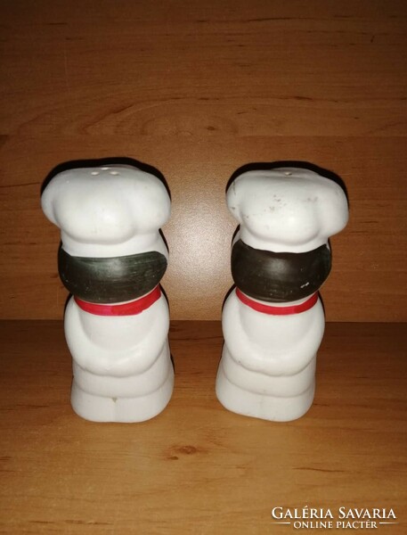 Chef-shaped ceramic salt shaker, pepper shaker (1 / k)