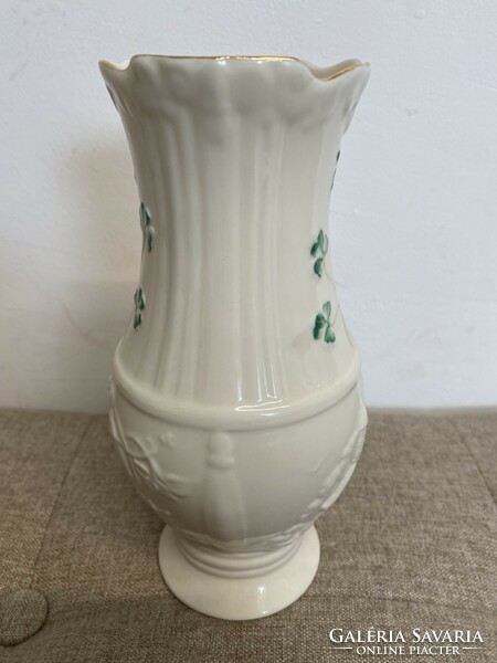 Belleek Íreland Leveles Porcelán Váza A16