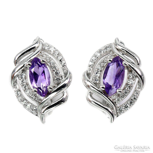 Genuine amethyst is filled with 925 silver
