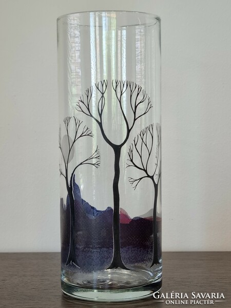 Rastal,német vintage üveg váza-szignált,egyedi design