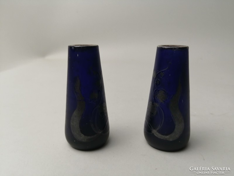 Pair of Art Nouveau glass vases