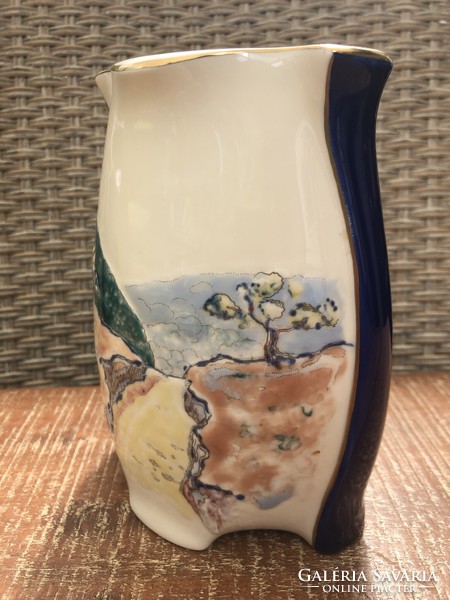 Art Nouveau vase by Zsolnay.