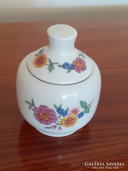 Retro lowland porcelain bonbonier with flowers