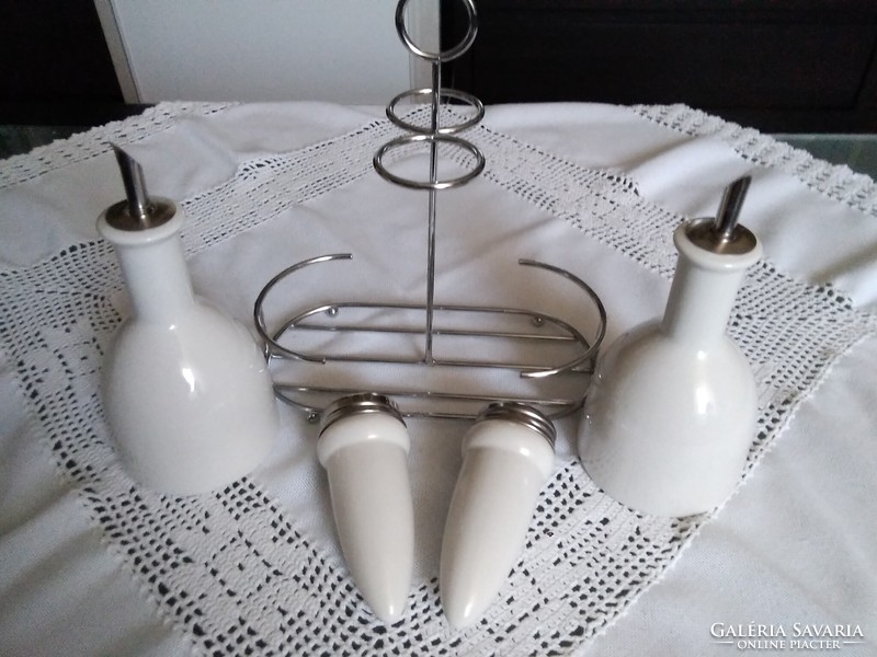 Porcelain table spice holder set, Nordic design!