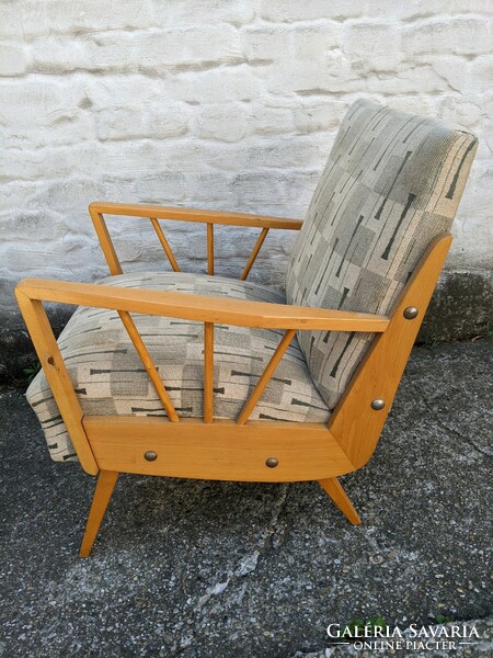 Retro cane armchairs (6)