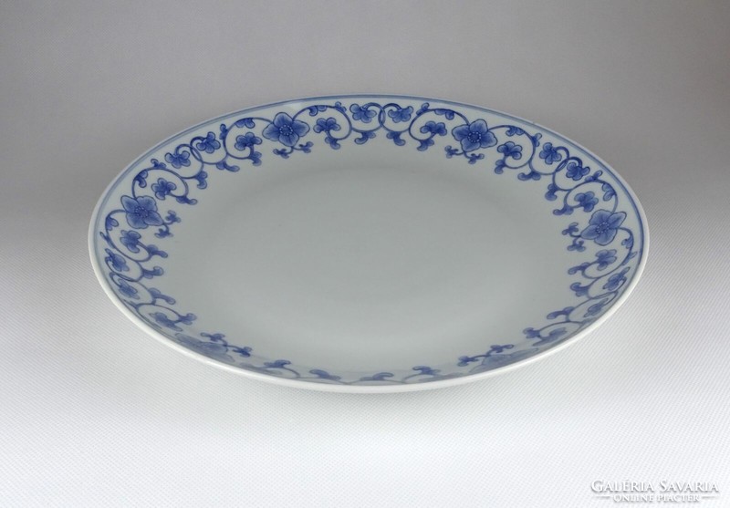 1J446 Hatalmas kék-fehér keleti Jingdezhen porcelán tál tányér 33 cm