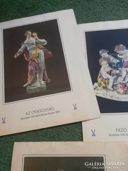 Pictorial pharmaceutical advertising publications showing Meissen porcelain figurines circa 1940