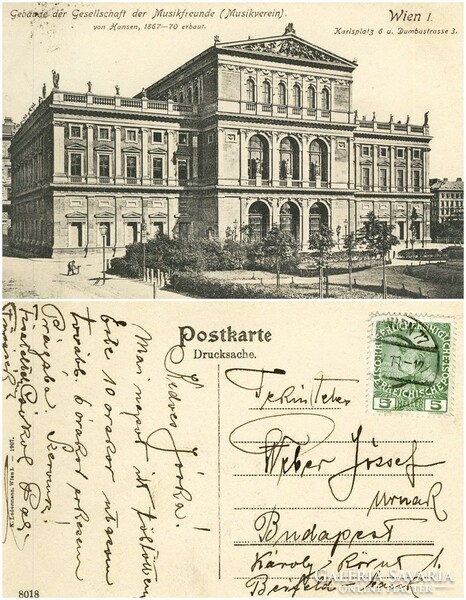 Régi képeslap - Bécs