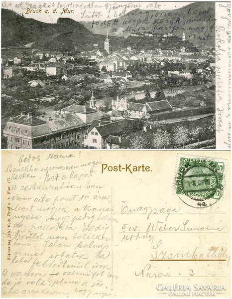 Old postcard - bruck a. D. Mur.