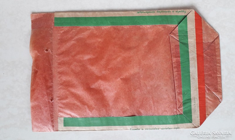 Old Hungarian paprika bag truncated Gergely paprika producer Szeged paper bag packaging