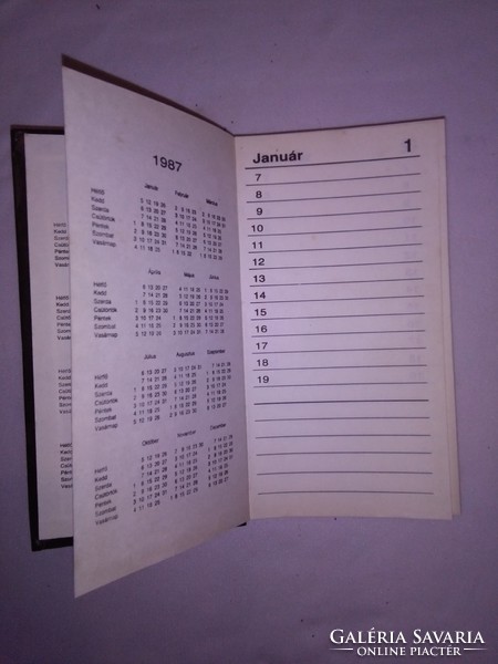 Deadline diary - with calendar 1985/86/87 - blank book - for birthday