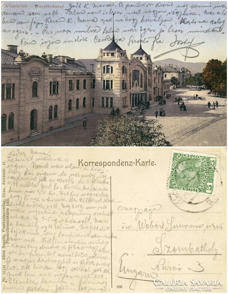 Old postcard - Klagenfurt