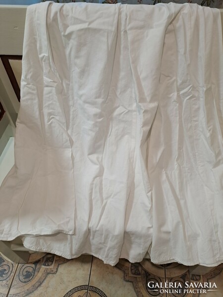 Linen skirt with long elastic waist