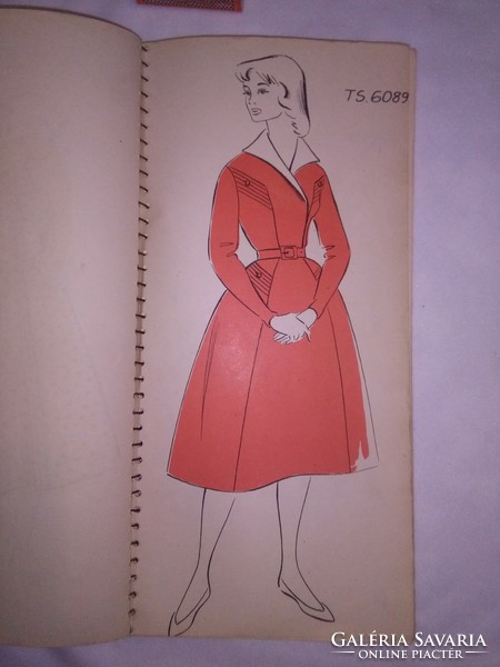 "Textilipari Kisipari Szövetkezetek Tervező Lab. 1957" Házi Példány! El nem adható! modell könyv