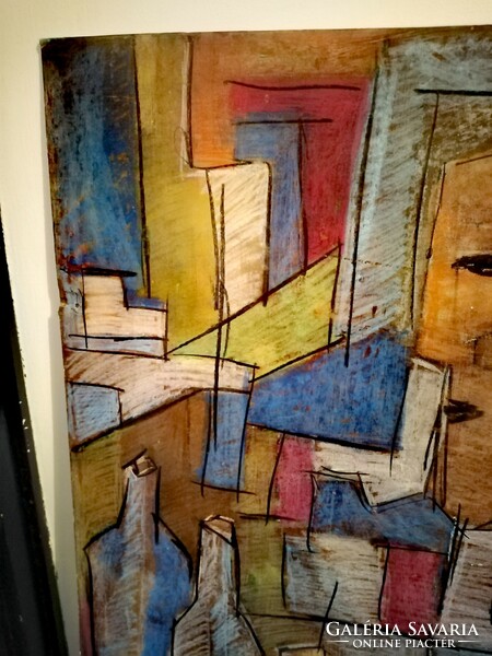 Cubist painting iv. 90 X 64 cm