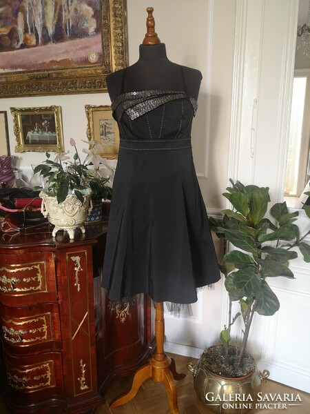 Every day chic size 36-38 exclusive casual dress with sequins, tulle, wedding, party wear