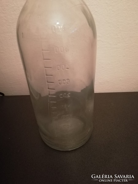 Old infusion bottle, 1 liter