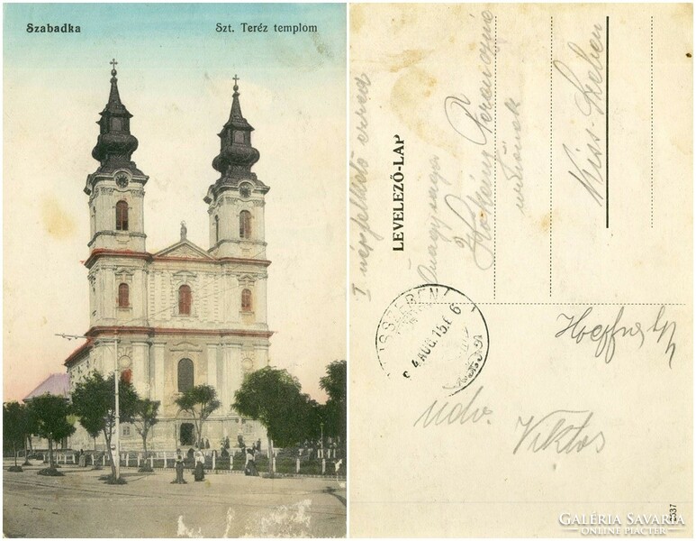 Old postcard - Szatka st. Teresa Church 1904