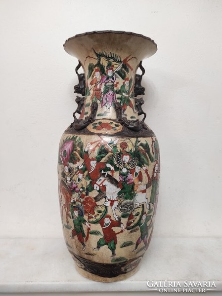 Antique Chinese porcelain large painted still life vase 812 5643