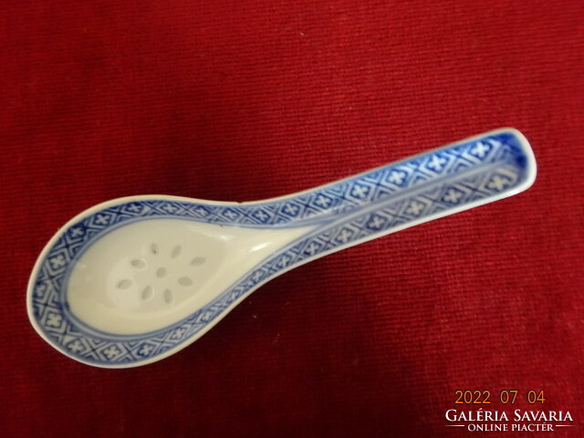 Kínai porcelán rizsszemes kanál, hossza 14 cm. Vanneki! Jókai.