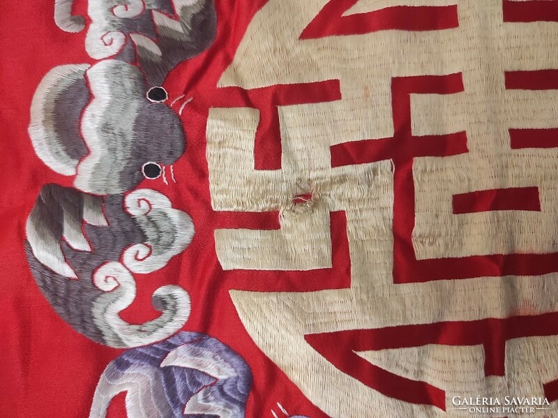 Antik kínai ruha selyem kép patkány éve 615 5639