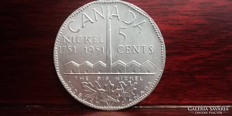 Canada 5 cent 1951 emlék kiadás