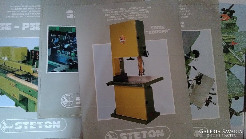 For carpenters: industrial machines, tools Steton's Italian catalog 5 pcs