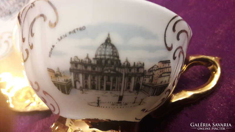 Porcelain coffee cup with plate for collection 2. (L2473)