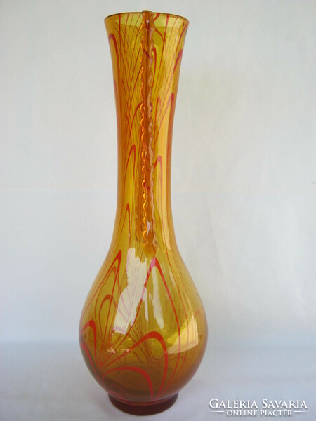 Retro ... Huge 40 cm glass vase is a heavy piece