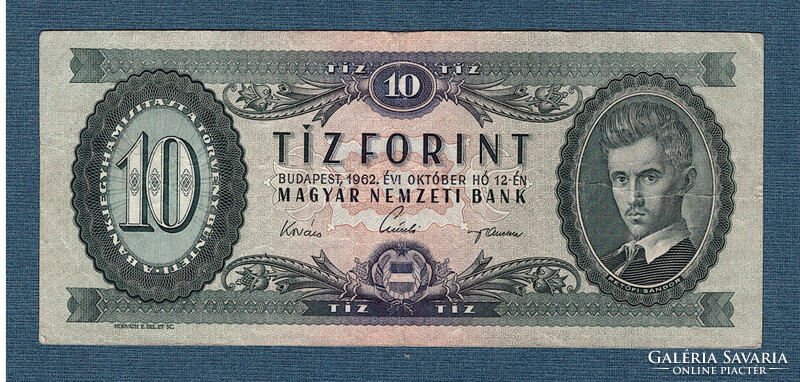 10 Forint  1962  Kádár címer
