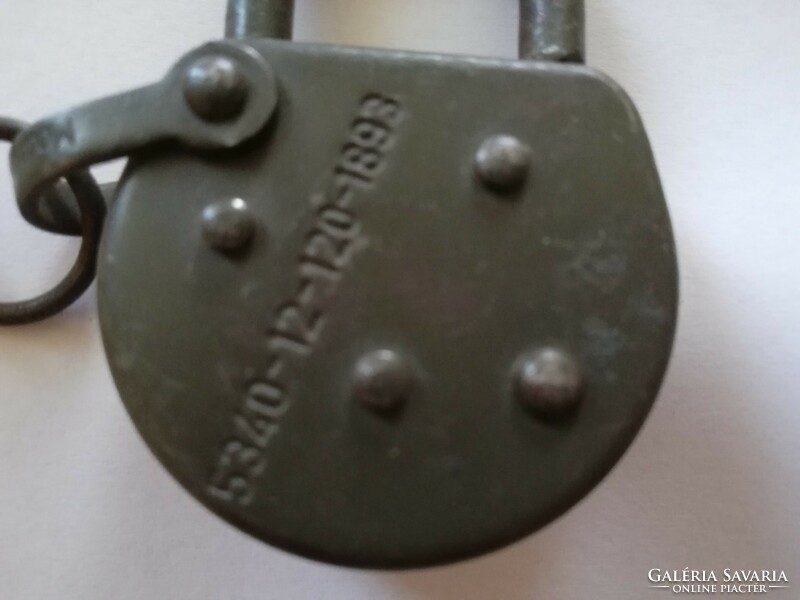 Old, numbered, keyless military padlock