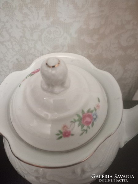A fabulous Art Nouveau rare Polish flawless walbrzych tea spoon and pourer